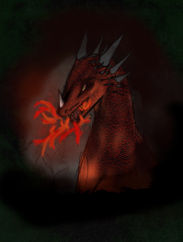 Gostir (Fire Drake) concept art