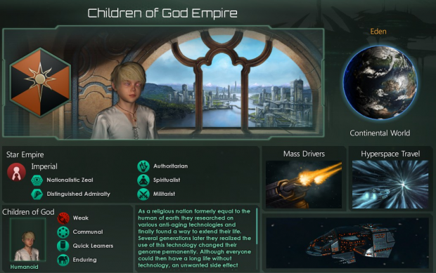 Children of God - Species Details