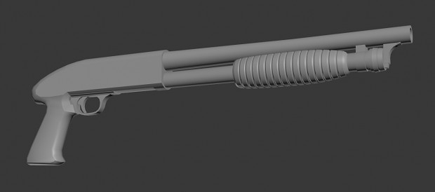 Ithaca M37 Stakeout model is almost finished!