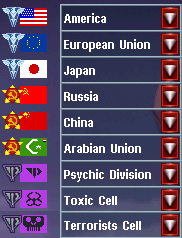 All Playable Countries