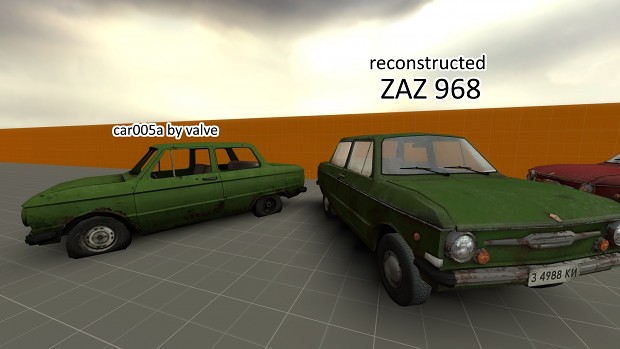 Reconstructing of HL2 cars: car005a aka ZAZ-968