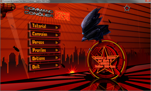 RA3 Science 1.877 Alpha Main Menu image - ModDB