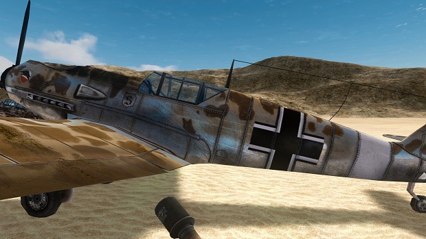 Bf 109 Desert - updated texture