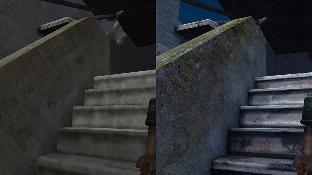 Expansion pack - Monte Cassino stairs comparison