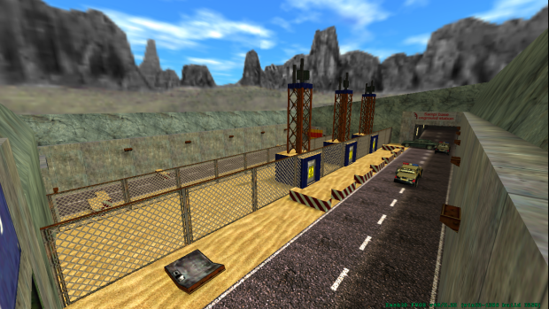 Sampi base onground station - incoming road