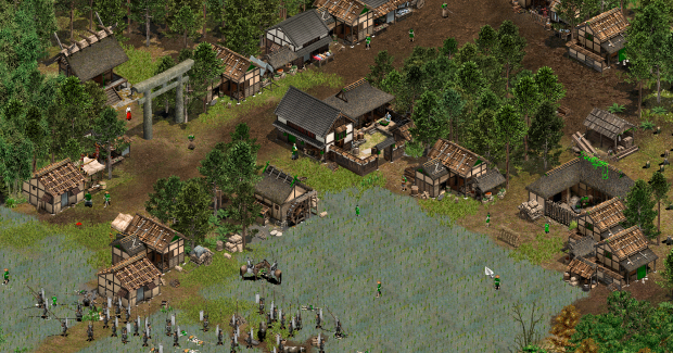 Village under attack.