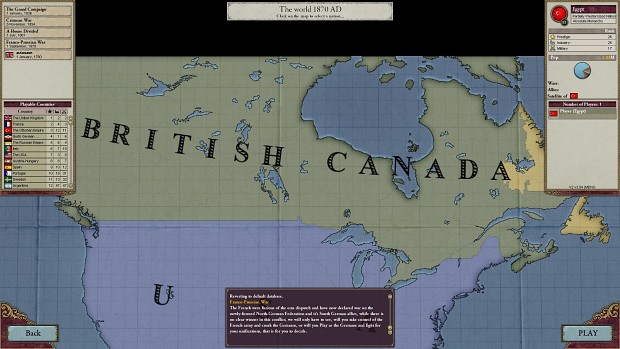 Canada now semi-autonomous in 1870