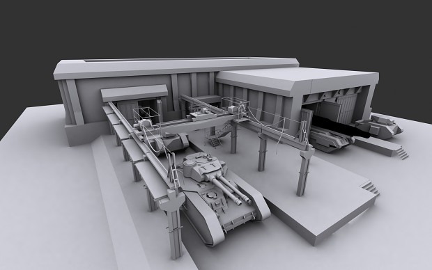 Concept - fortified repair facility
