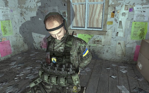 Changed Griggs's face image - Ukraine War - Modern Warfare for Call of