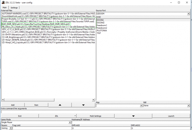 ZDL setting 1 image - UAC BAR-DMR mod for Doom - ModDB