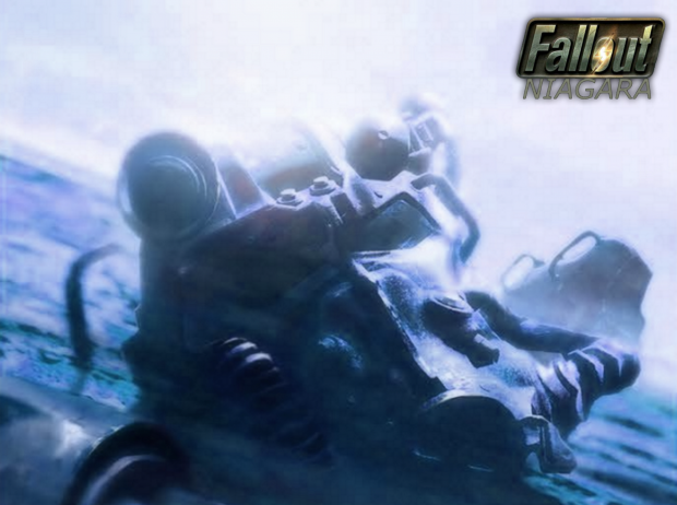 "Box Art' Style cover for Fallout Niagara, adapted from Fallout 4 Concept Art