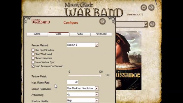 how do i change mount and blade warbands rgl config manually