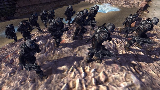 Tyran Soldiers Charging Into Combat