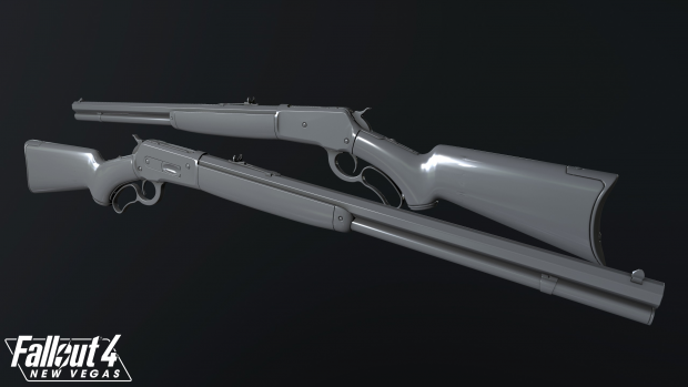 Lever-action Rifle render