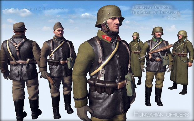 Hungarian Officers,Check out how detailed the uniforms are!Honvéd tisztek.,