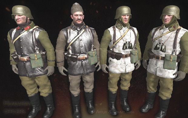 Hungarian officers,Budapest siege game.New models