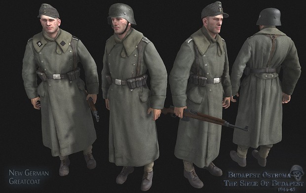 New Hq,German Greatcoat,Budapest ostroma mod.