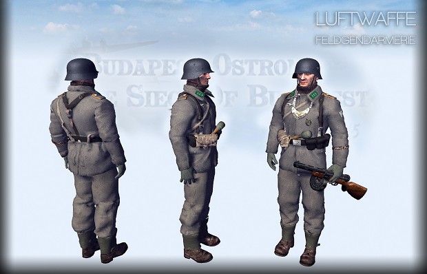 Luftwaffe Feldgendarmerie winter tunic,1945,Budapest.