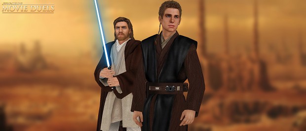 NEW Updated EPII Obi-Wan and Anakin textures