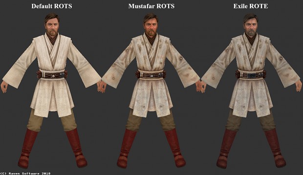Obi-Wan Kenobi EP3/Exile skin comparison for MD