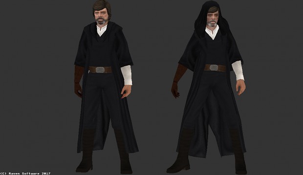 Luke Skywalker in his Crait outfit