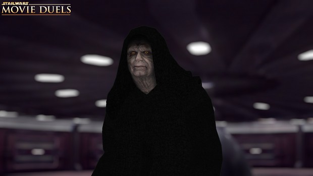 Darth Sidious damaged face after fight with Windu
