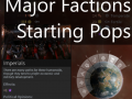 Major Factions Starting Populations