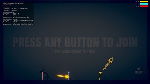 Press every button to join - Stick Fight: The Game