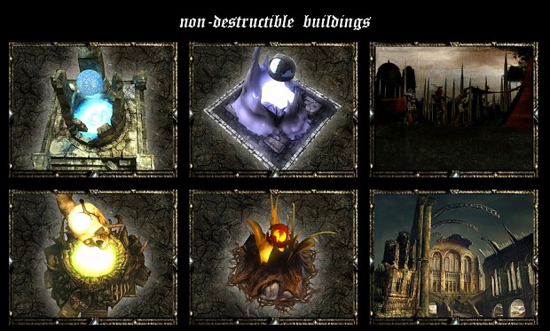 Non-destructible buildings