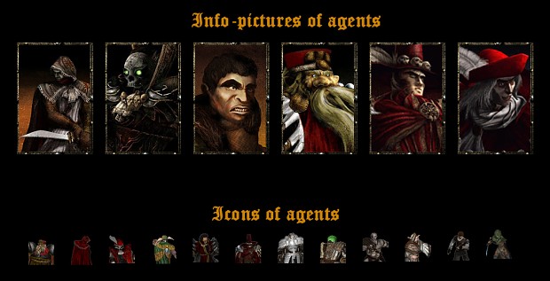 Info-pictures and icons for agents (all factions)