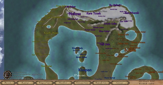Haritanın Kuzeyi