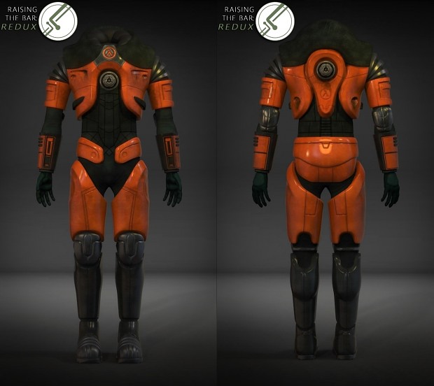 HEV Suit Front/Back Render