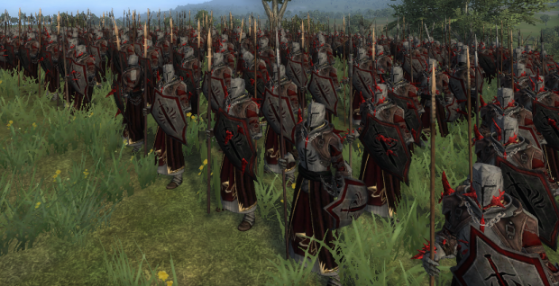Various Red Templar units