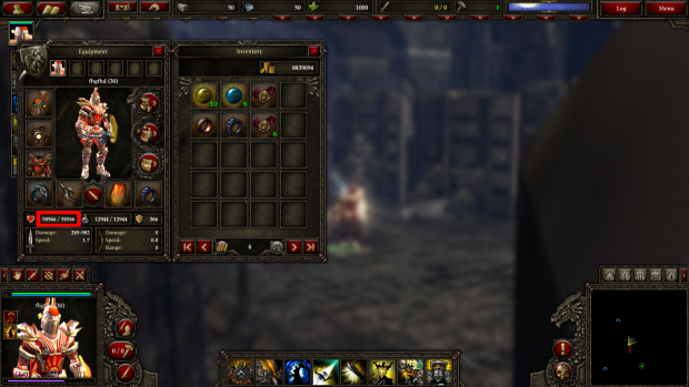 An Avatar with Gold Star Amulet in its inventory