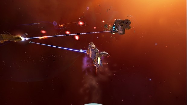 The Somtaaw attacking a Taiidan Skaal Tel Destroyer image - Homeworld ...