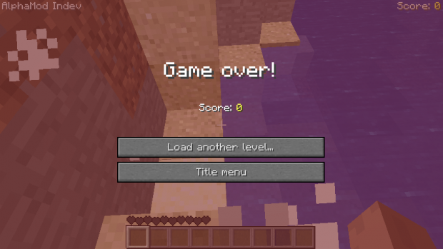 Game Over Screen Image Minecraft Beta 1 7 3 Alpha Mod For