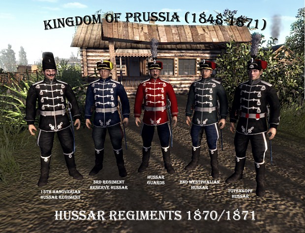 Hussar regiments 1870