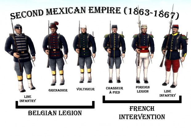 second mexican empire - foreign legions