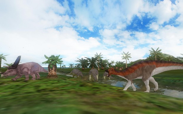 Maiasaura, chasmosaurus, panoplosaurus