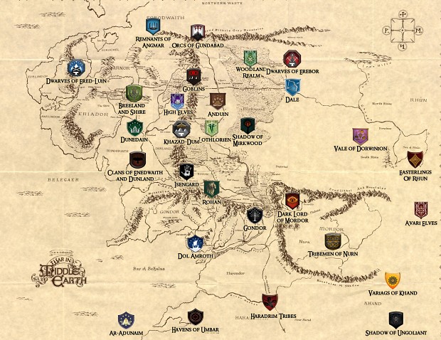 Updated DAC Map image - The Blood of Numenor mod for Medieval II: Total ...