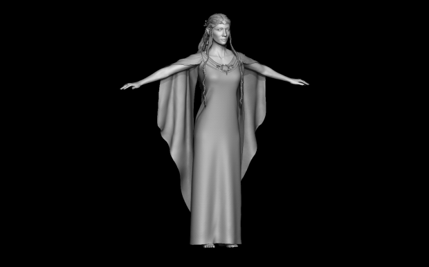 Lady Galadriel 3D model