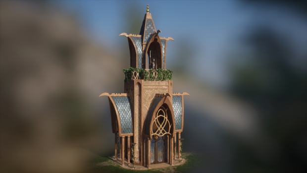 Elven Buildings 3d models