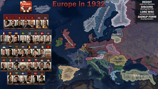 Overview of Europe in 1932