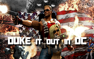 Duke it out in DC title card