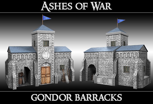 Updated Gondor Barracks (render)