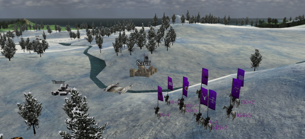 Purple Horde invading White Horde domain