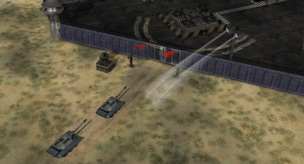 Military Base walls + gate (passable)