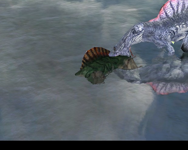 spinosaurus in water