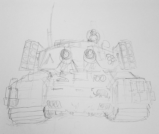 GDI Mammoth Tank concept (front)