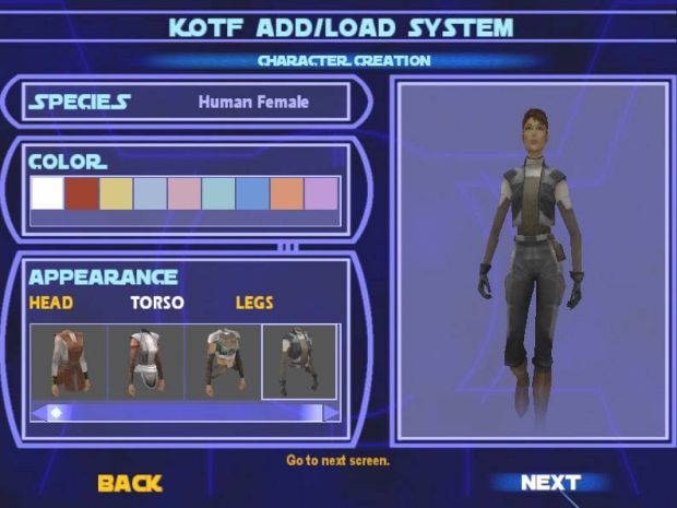 KotF add/load menu system